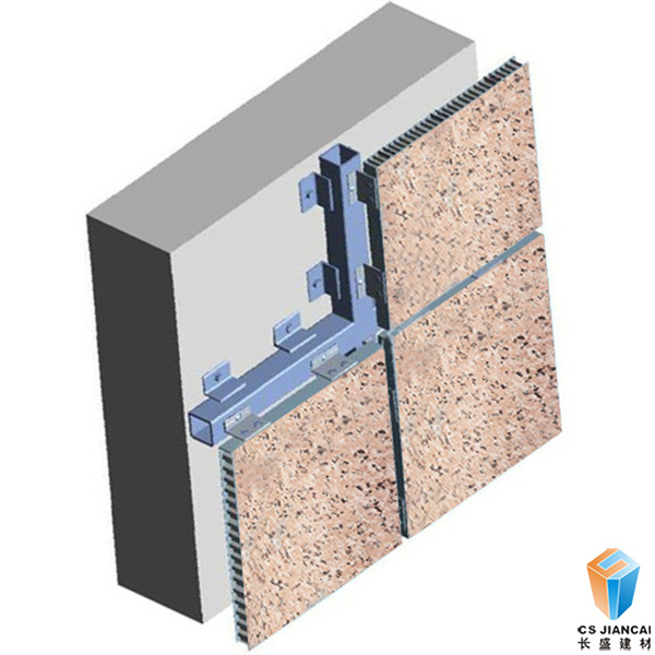 石材鋁蜂窩板安裝結(jié)構(gòu)